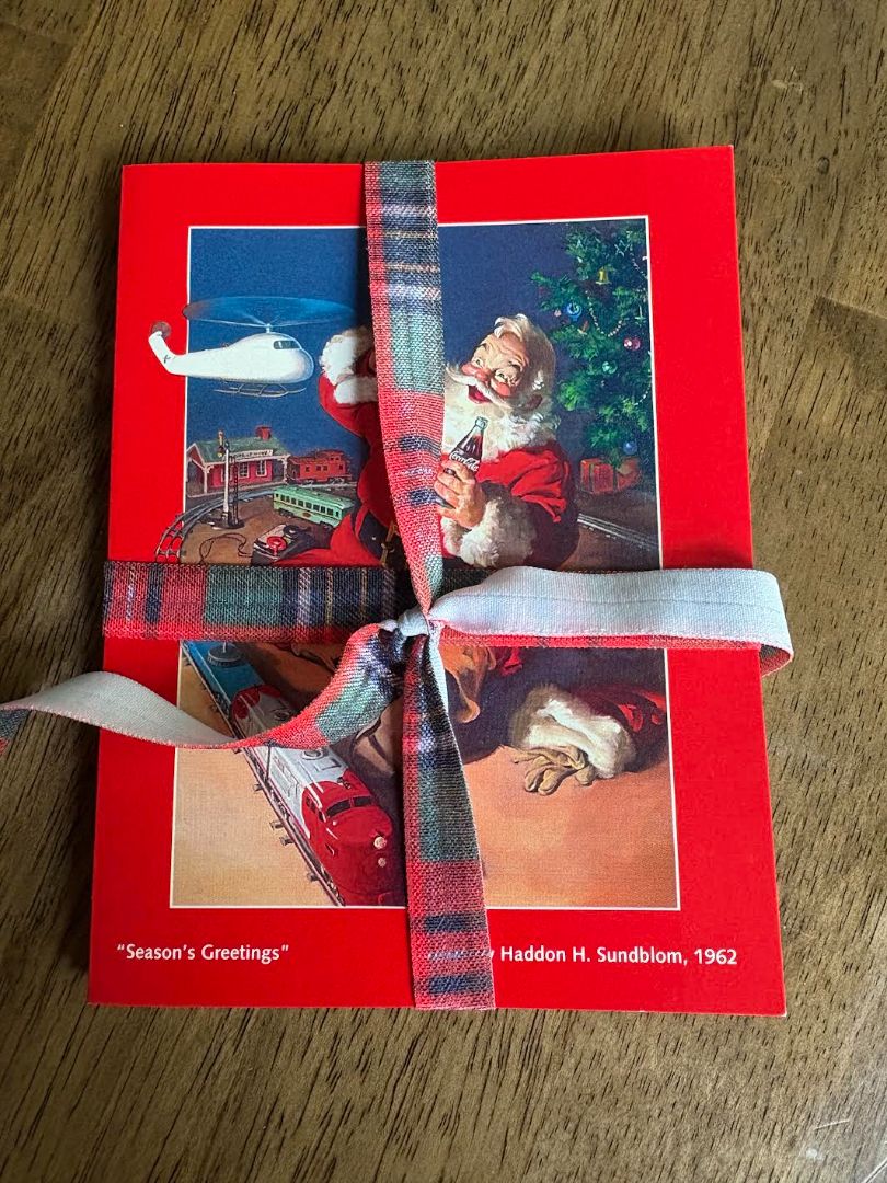 CocaCola Santa Cards Set of 7