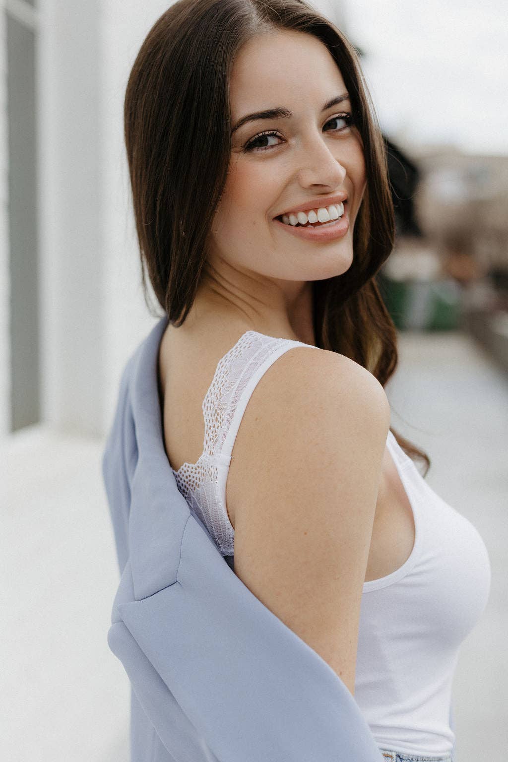 Reversible Lace Inset Top - Plus Size Available
