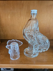 Vintage Glass Rooster Decanter