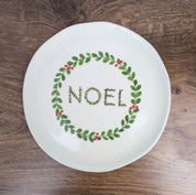 Noel Whimsical Botanical Appetizer Plate, Melamine 7"