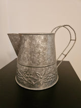 Rustic Hosley Galvanized Metal Small Watering Can