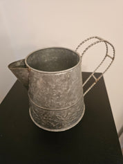 Rustic Hosley Galvanized Metal Small Watering Can