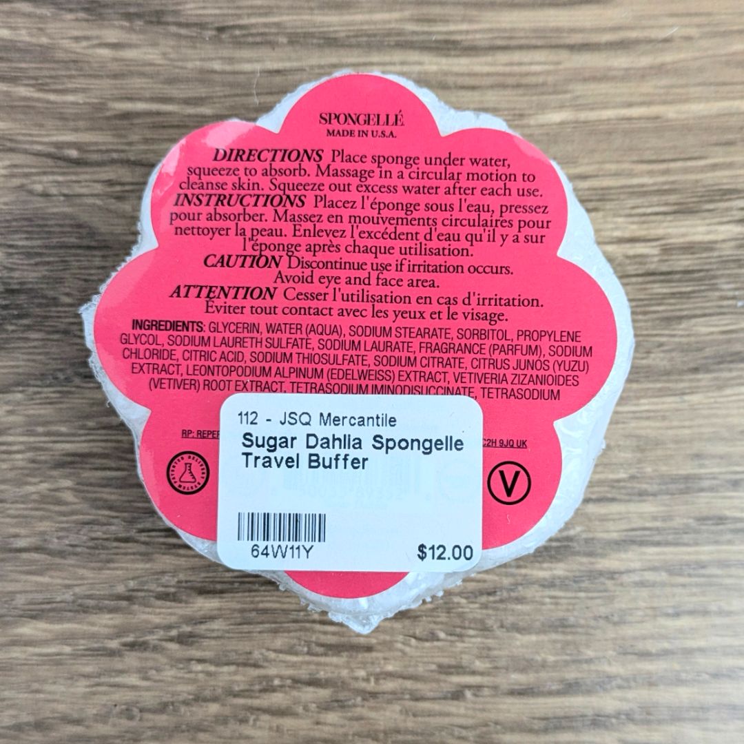 Sugar Dahlia Spongelle Travel Buffer Price is Firm