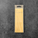 Yellow Library Card Bookmark