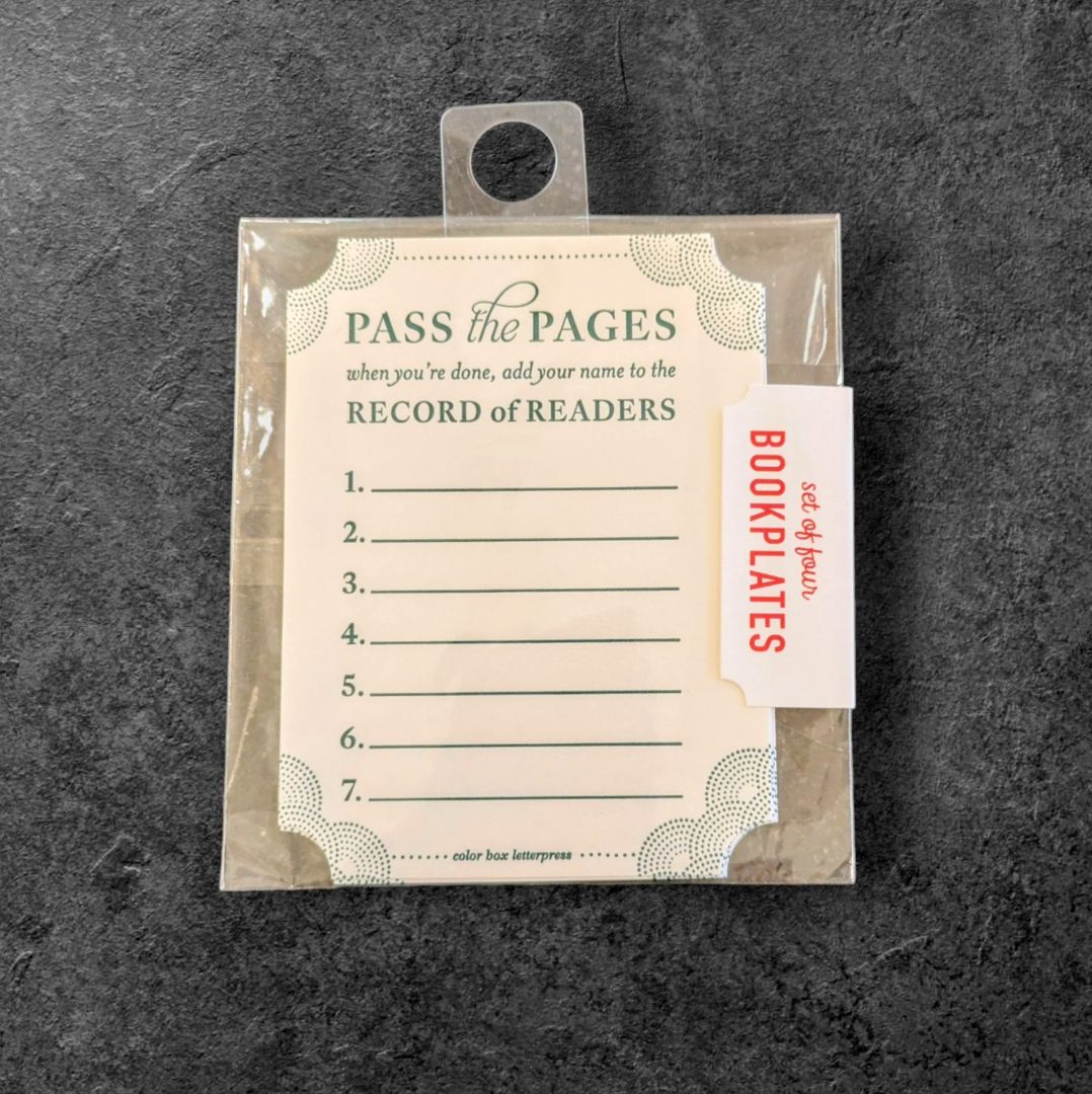 4pk Pass the Pages | Bookplate