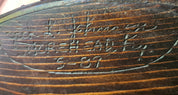 Wooden Oval Shaker Basket Signed by Jack L. Johnson