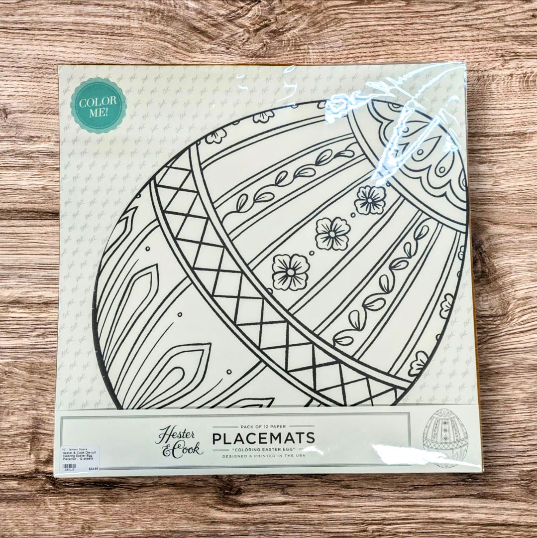Easter Egg Coloring Placemat - pack of 12