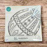 Easter Egg Coloring Placemat - pack of 12