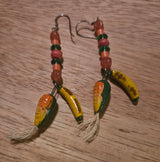 Vintage Banana & Papaya Earrings