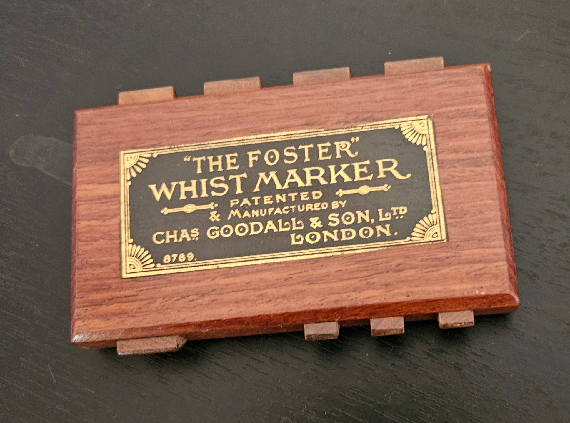 Antique "The Foster" Whist Marker