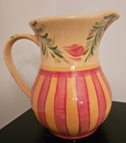 Vintage Gail Pittman Hand Painted Ceramic Pitcher