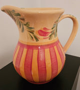 Vintage Gail Pittman Hand Painted Ceramic Pitcher
