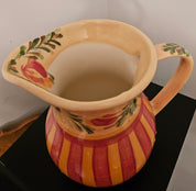 Vintage Gail Pittman Hand Painted Ceramic Pitcher