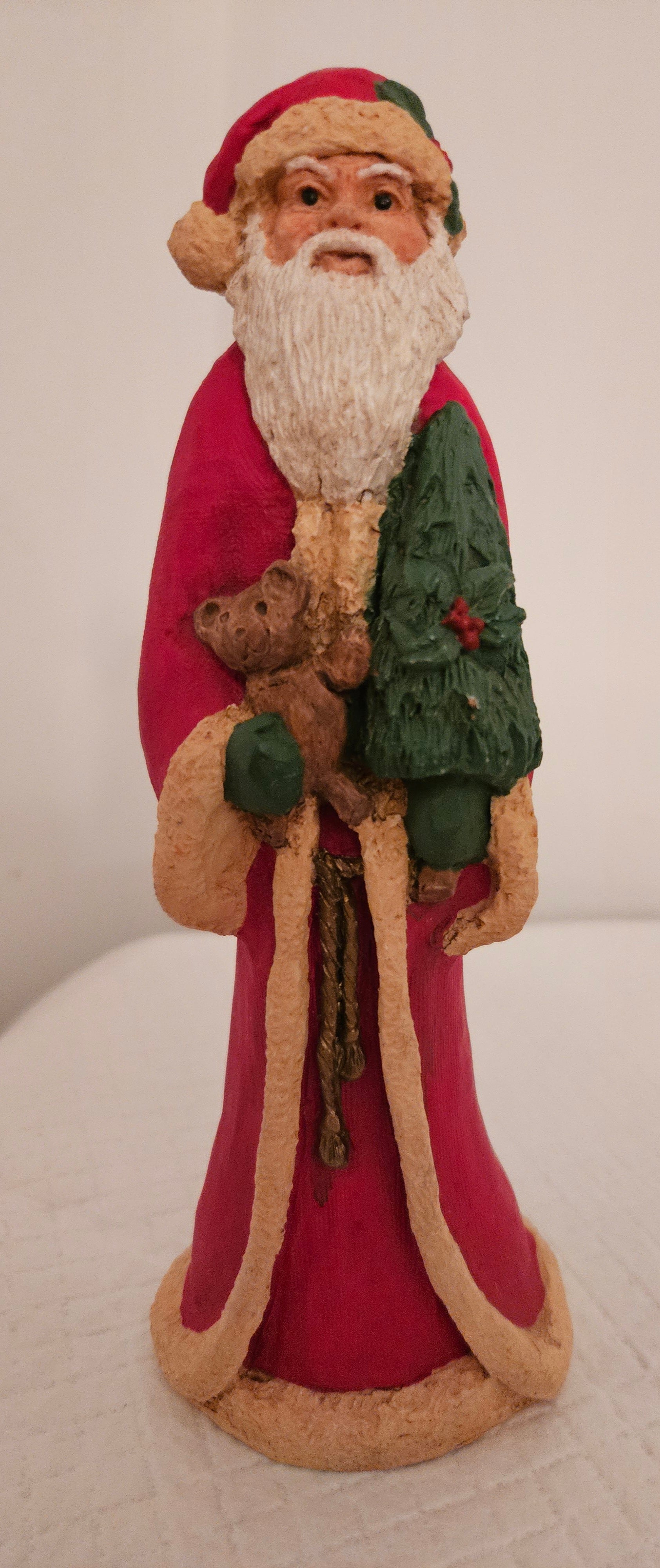 Midwest of Canon Falls Santa with Bear & Xmas Tree