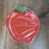 BACK TO SCHOOL APPLE SHAPED PAPER PLATE