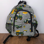 Tractor Print Canvas Backpack Sz M