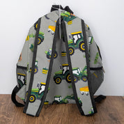 Tractor Print Canvas Backpack Sz M