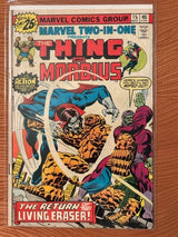 1975 MARVEL Two-in-One #15 The Thing and Morbius.  Still has the Marvel Value Stamp!