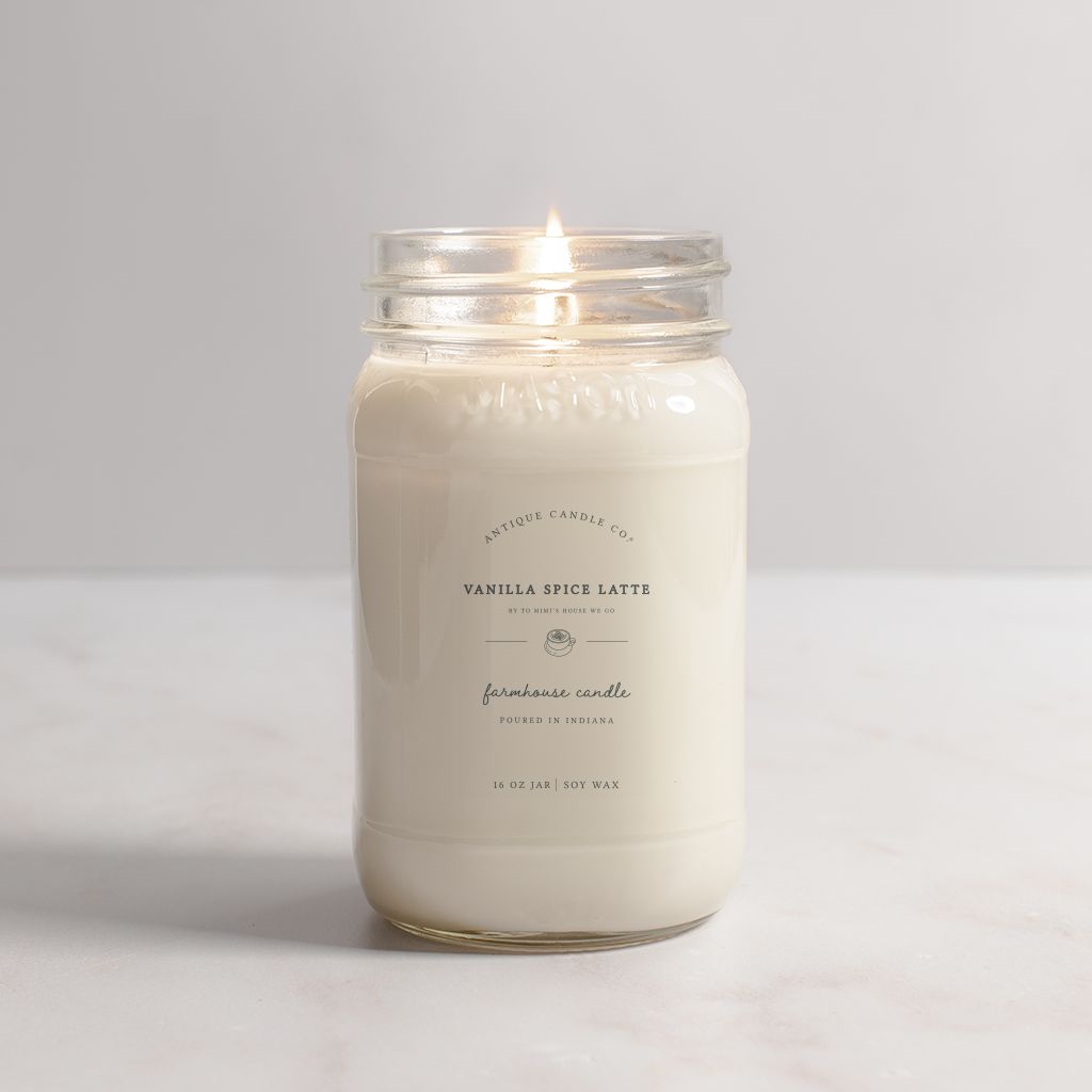 16oz Vanilla Spice Latte Candle