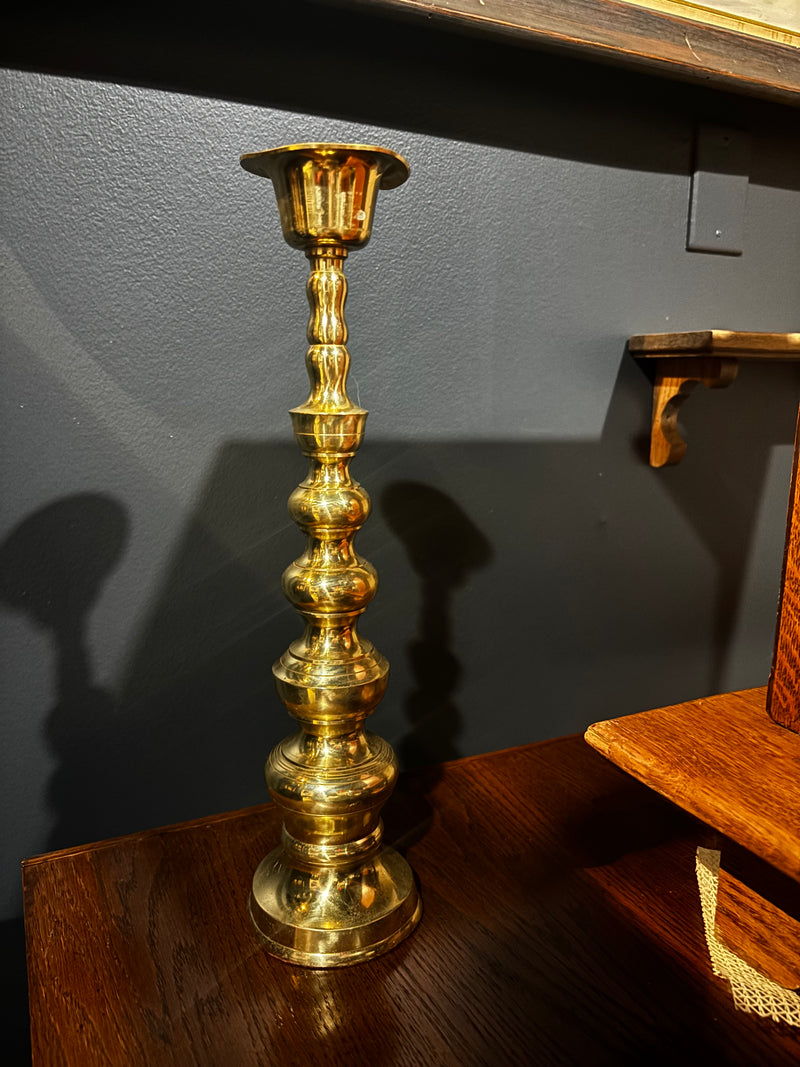 18 inch brass candlestick by 603 - Mavis Estate Edit