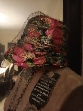 Floral/Net Vintage Hat