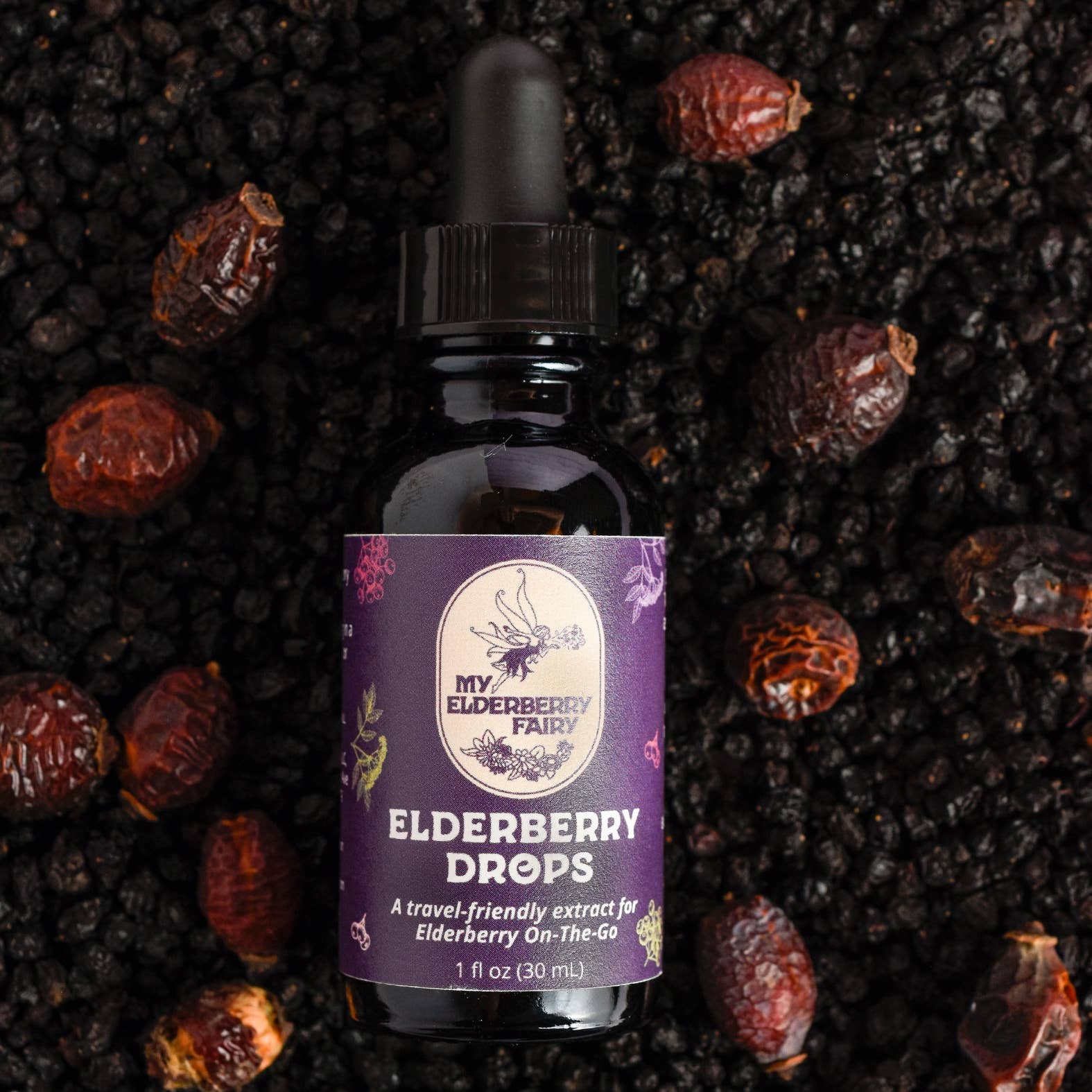 Elderberry Immune Drops – Organic Sambucus Extract (1 oz)