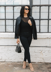 Second Skin Sheer Long Sleeve Mesh Top – Curvy