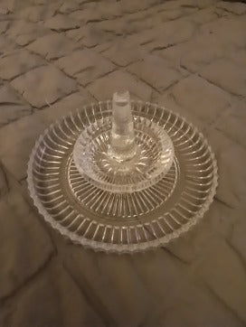 Up cycled  Crystal Ring Dish
