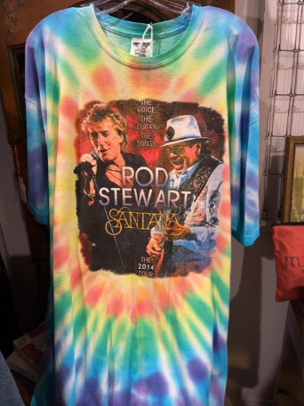 Rod Stewart & Santana Tee Shirt XXL