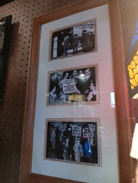 Awesome Bar Decor, Framed Prohibition Pics