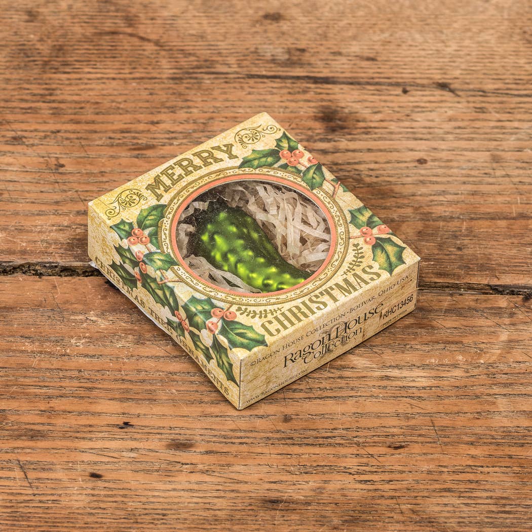 3.5” Pickle Ornament in Gift Box
