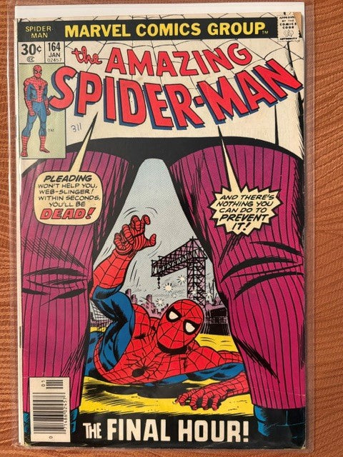 1977 MARVEL The Amazing Spider-Man #164 The FINAL HOUR