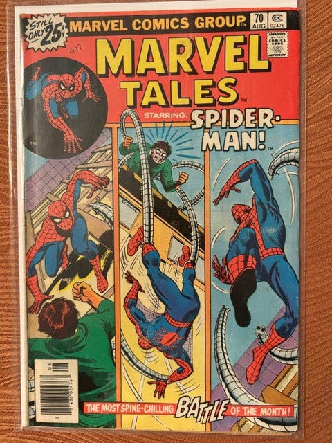 1976 MARVEL Tales Starring Spider-Man The Most Spine-Chilling Battle of the Month