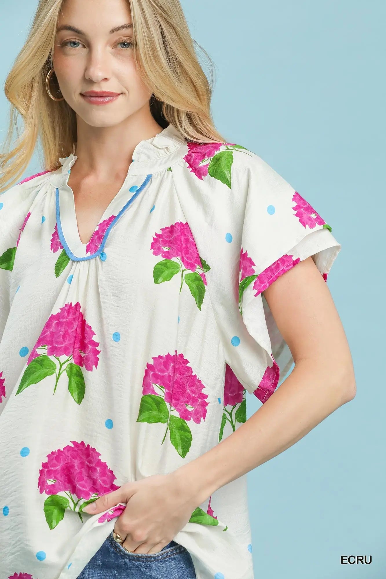 Garden Of Eden Top - Ecru