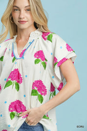 Garden Of Eden Top - Ecru