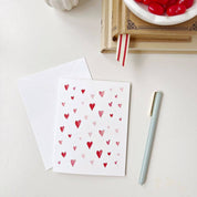 Watercolor Heart Greeting Card with Envelope