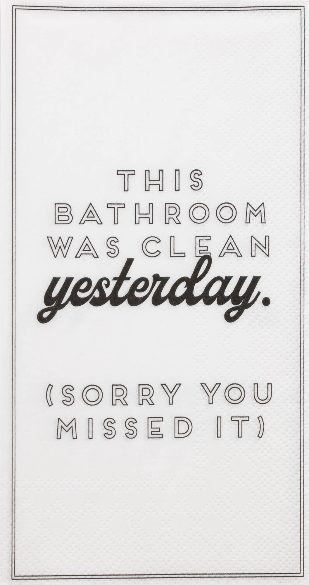 Paper Guest Towel 16 Count - Clean Yesterday - JSQ Mercantile
