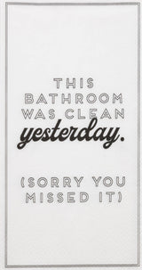 Paper Guest Towel 16 Count - Clean Yesterday