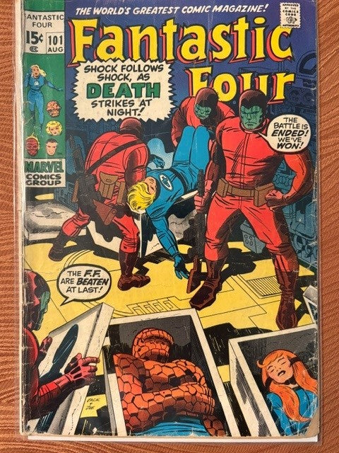 1970 MARVEL Fantastic Four #101  Shock Follows Shock, as DEATH Strikes at Night!