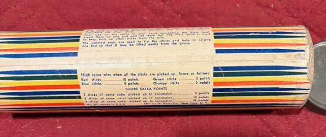 1950's Colorful Pick-Up Sticks by H. Davis Company