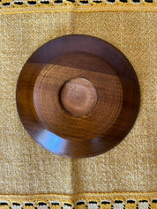 6.5" Hand-Carved Polish Folk Art Wooden Plate