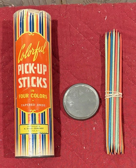 1950's Colorful Pick-Up Sticks by H. Davis Company
