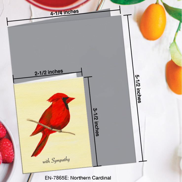 Northern Cardinal Sympathy Greeting Card