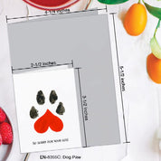 Sorry For Your Loss - Paw Print Greeting Card