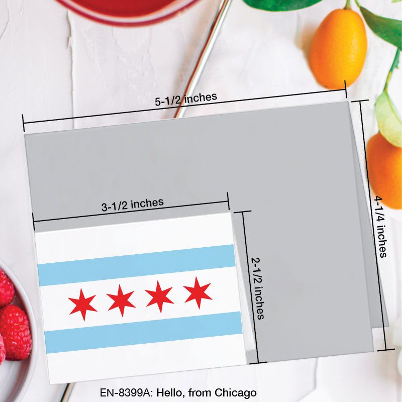 Hello, from Chicago, Greeting Card