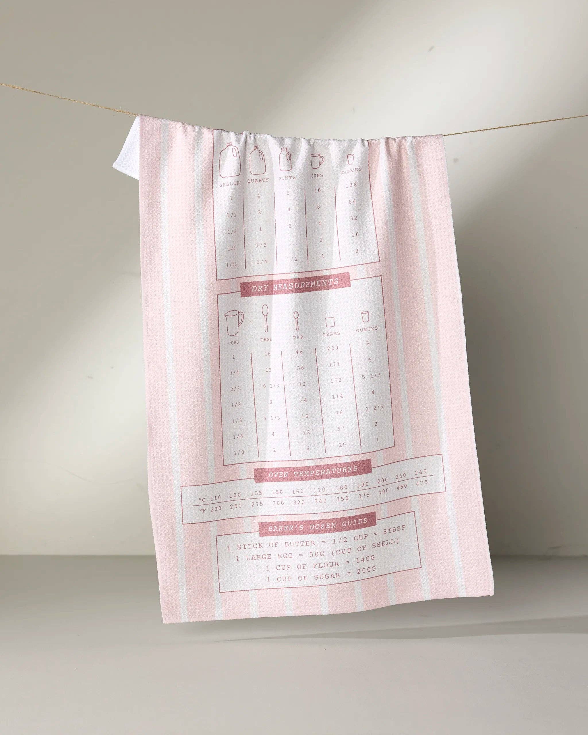 Kitchen Cheat Sheet Tea Towel - 18" x 30"