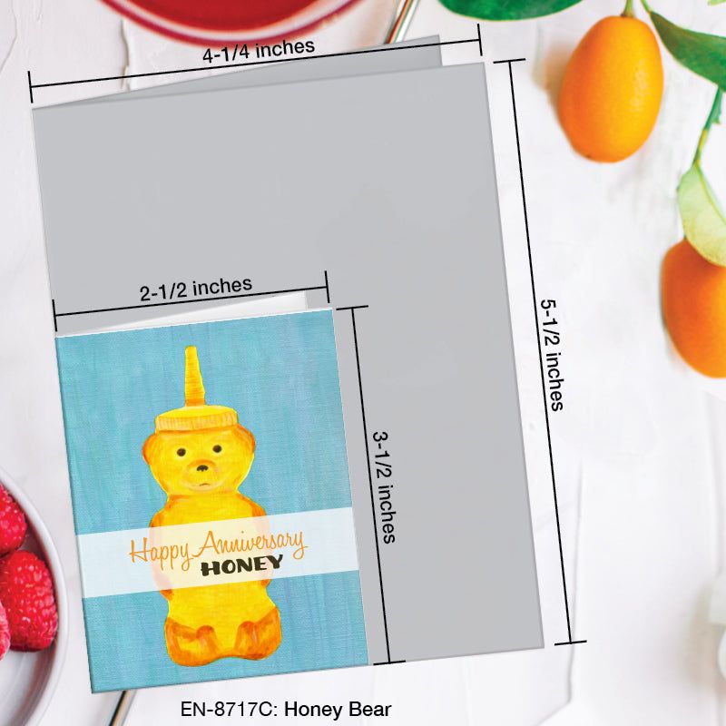 Happy Anniversary Honey Bear Greeting Card