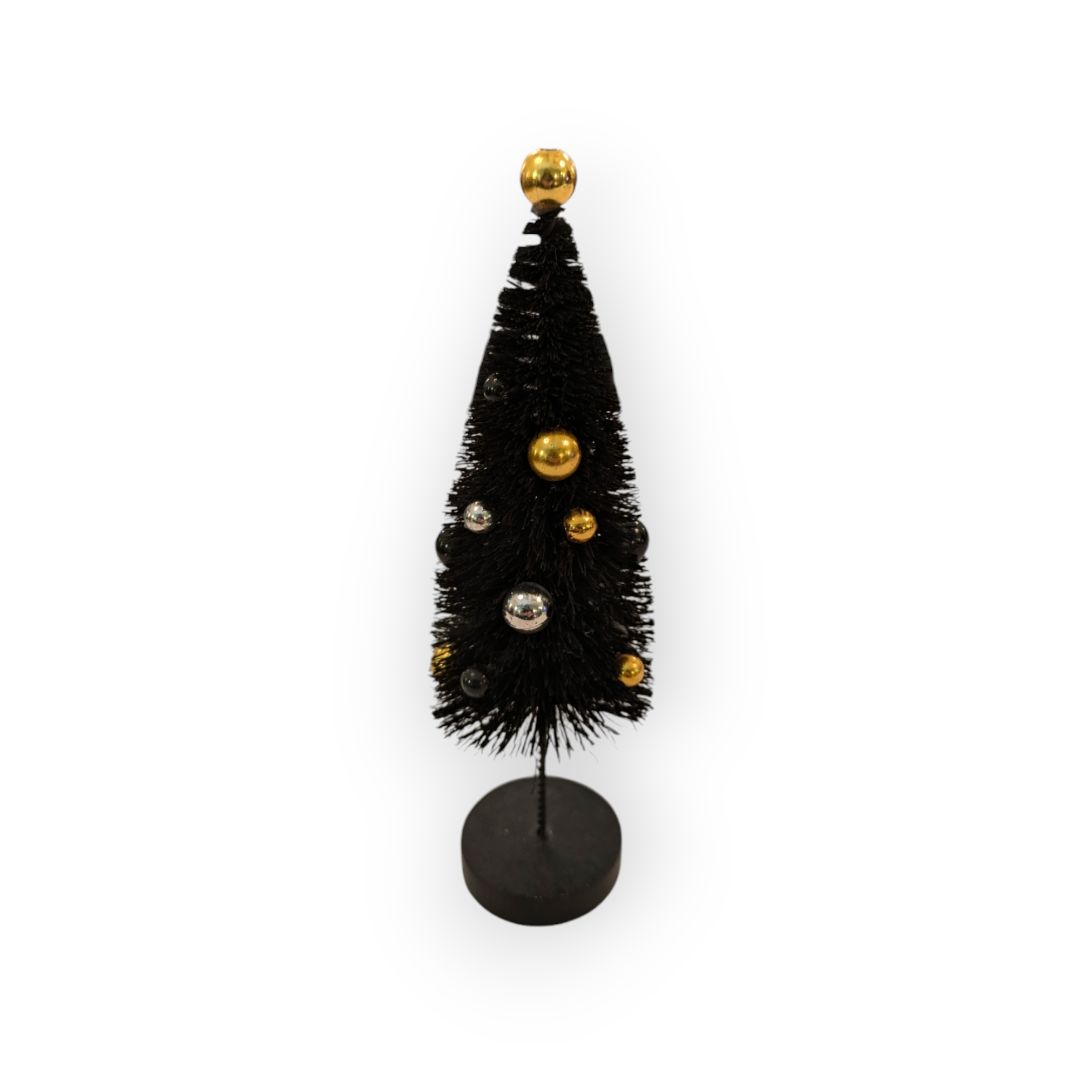 Small Black Bottle Brush Tree