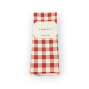 Red Gingham Tea Towel 18" x 30" | Geometry