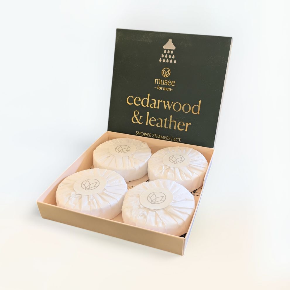 Musee Cedarwood & Leather Shower Steamers